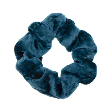 Scrunchie velvet blauw
