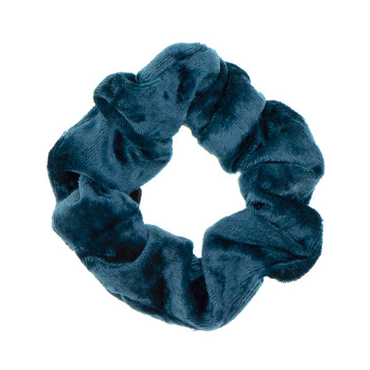 Scrunchie velvet blauw