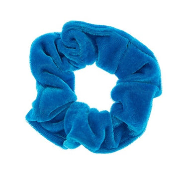 Scrunchie velvet lichtblauw