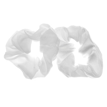 Scrunchie wittinten 2 stuks
