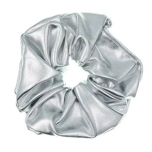 Scrunchie zilverkleurig
