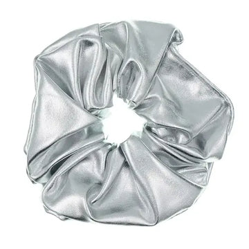 Scrunchie zilverkleurig