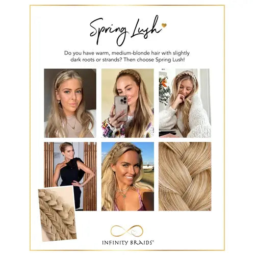 Infinity Braids - vlecht haarband - Jolie - Spring Lush