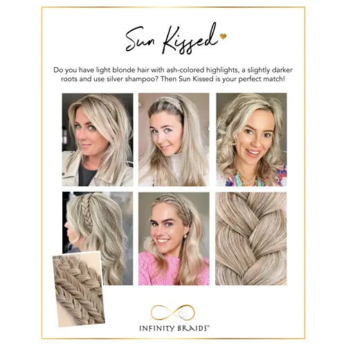 Infinity Braids - vlecht haarband - Viènne - Sun Kissed