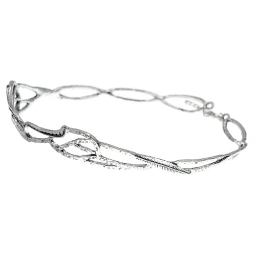 Tiara artistiek zilverkleurig