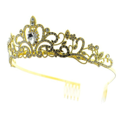 Tiara goudkleurig Alexia