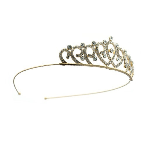 Tiara goudkleurig Ariane
