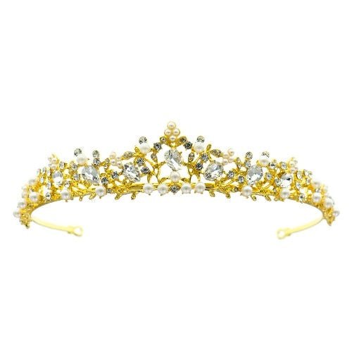 Tiara goudkleurig pracht en praal