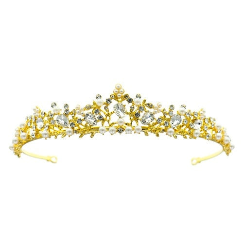 Tiara goudkleurig pracht en praal