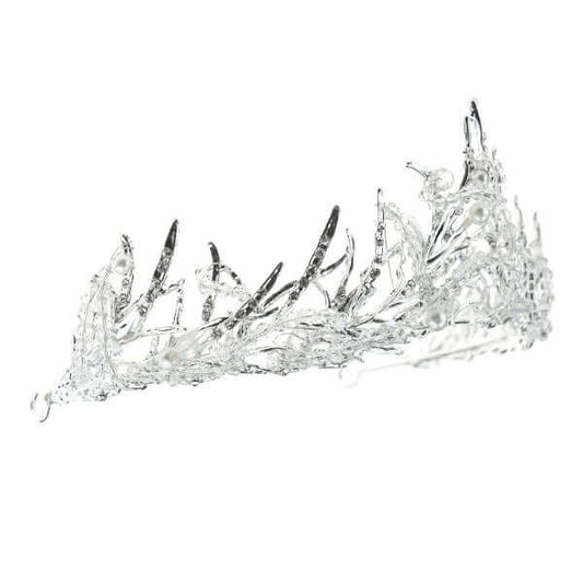 Tiara ice queen zilverkleurig