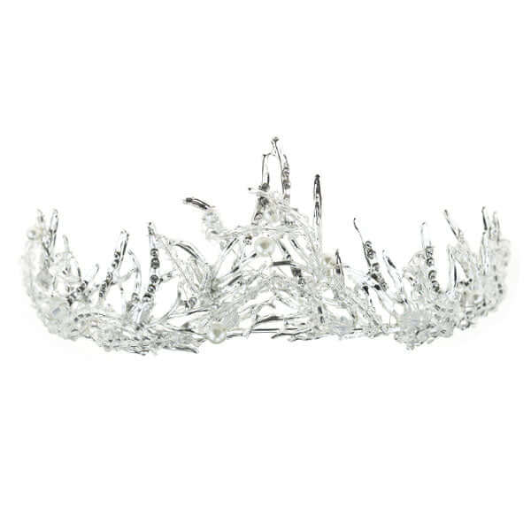 Tiara ice queen zilverkleurig