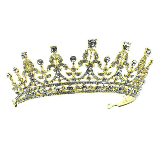 tiara kristallen goudkleurig kroon