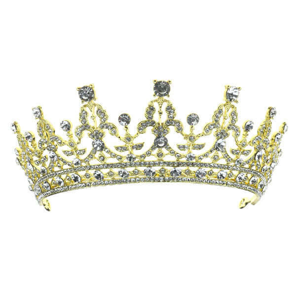 tiara kristallen goudkleurig kroon