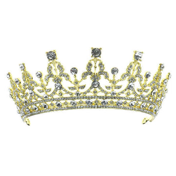 tiara kristallen goudkleurig kroon
