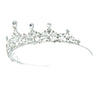Tiara zilverkleurig kroonjuweel