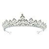 Tiara zilverkleurig parelpracht