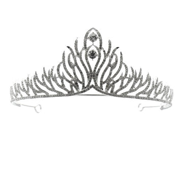 Tiara zilverkleurig verfijnde twijgen