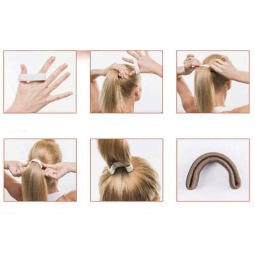 Haarelastiek vouwbaar blond