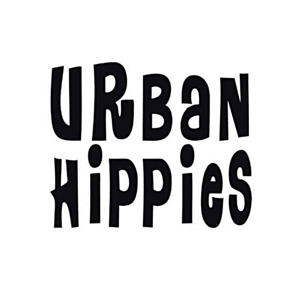 Haarbloem leer Urban Hippies blauw