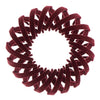 Vogelnest haarklem velours rood