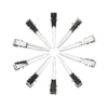 Watergolf clips 10 stuks zilverkleurig 1 pen